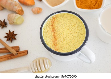 Turmeric latte, Golden milk, Turmeric milk, healthy hipster drink