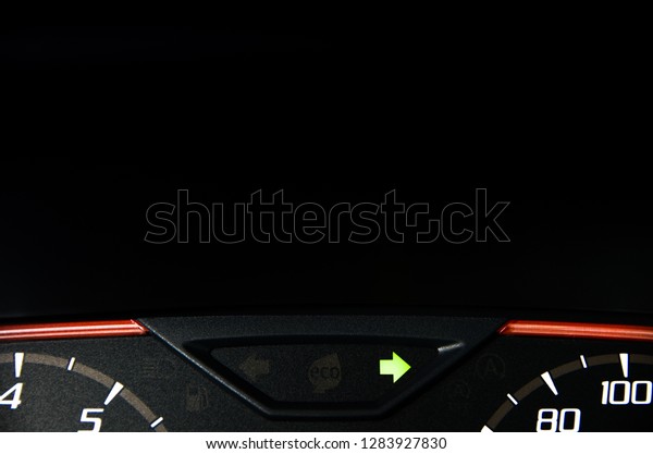 turn signal\
control light in car dashboard\
