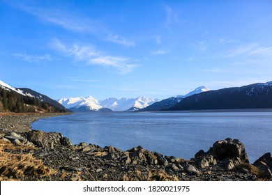 Turnagain Arm Anchorage Alaska Winter