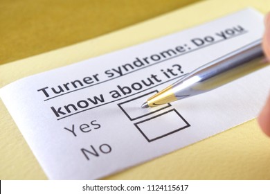 Turner Syndrome : Do You Know About It? Yes Or No