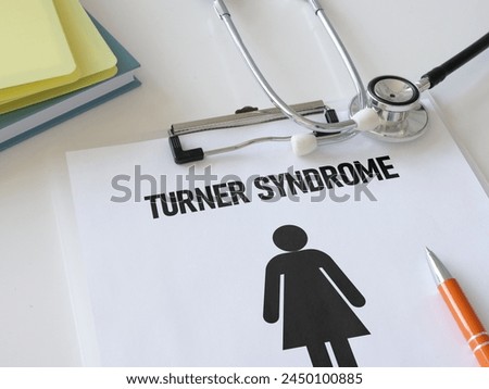 Turner syndrome is shown using a text
