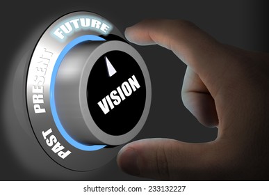 Turning the dial to the future forecast - Shutterstock ID 233132227