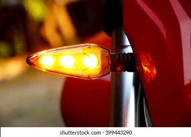 Car Motorcycle Driving Red+turn signal yellow Steering light Turn Signal Light