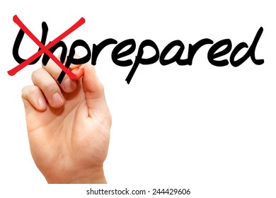 Turning The Word Unprepared Into Prepared, Business Concept