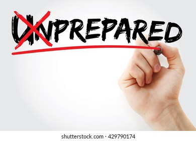 Turning The Word Unprepared Into Prepared, Business Concept