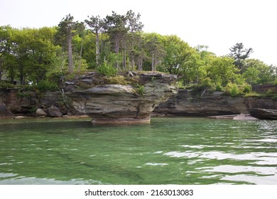 Turnip Rock In Port Austin, Michigan