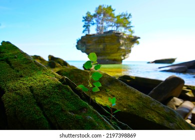 Turnip Rock In Port Austin, Michigan 