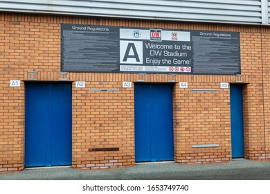 Turnstile Entrances At The DW Stadium In Wigan Lancashire July 2019