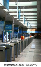 Turnstile, Milan.Italy.The perspective view .