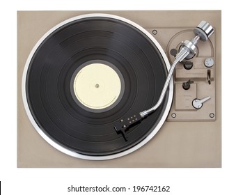 Turntable, Isolated On White Background