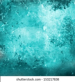 Turquoise Abstract Grunge Background