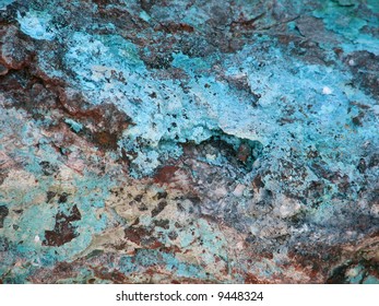 Turquoise And Copper Rock.