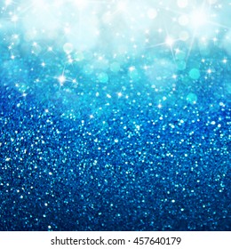 Turquoise Glitter Light Texture Christmas Day Background.