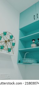 Turquoise Kitchen Ware And Decor.