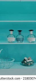 Turquoise Kitchen Ware And Decor.