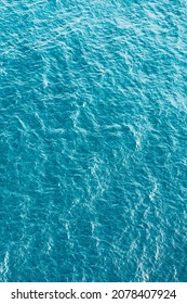 Turquoise Sea Water Background. Aerial View