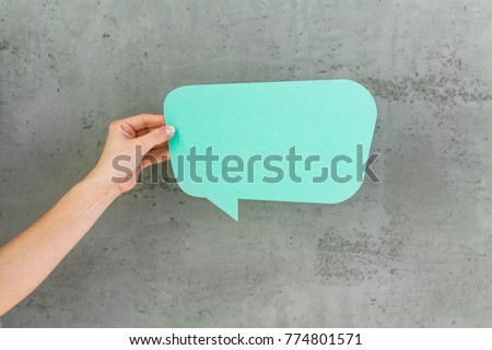 Turquoise Text Bubble