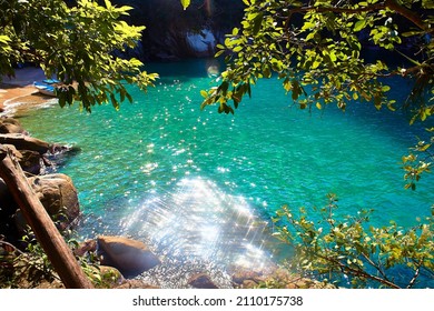 Turquoise Water In The Beach Colomitos A Hidden Beach On Boca De Tomatlan Puerto Vallarta Jalisco 