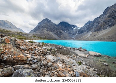 Turquoise Water Below Glacier In Norway - Powered by Shutterstock