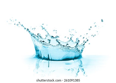 Water Splash Isolated On White Background Stock Photo 1656394681 ...