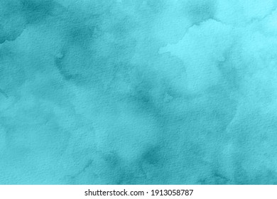 Turquoise Watercolor Background Digital Paper