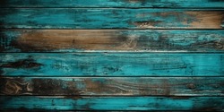Turquoise Wooden Planks Background. Wooden Texture. Wood Plank Background. Turquoise Wood Texture