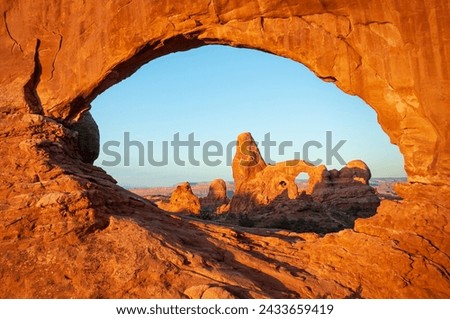 Turret Arch at Arches National Park, in eastern Utah, USA