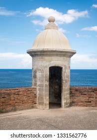 Turret At Castillo San Cristobal In San Juan, Puerto Rico.