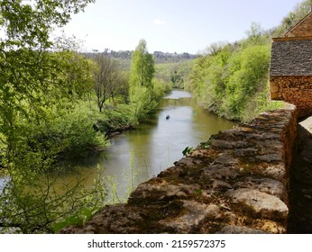 Tursac, Dordogne, France - 04 17 2022 : The Vézère River At Tursac In The Dordogne In The Périgord Noir