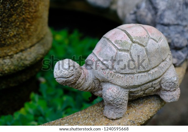 Turtle Statue Garden Stock Photo Edit Now 1240595668