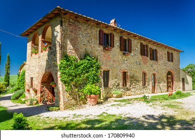 Tuscany Rural house in summer, Italy