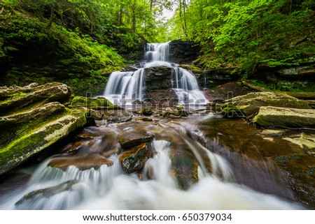 Tuscarora Falls, at Ricketts Glen State Park, Pennsylvania.