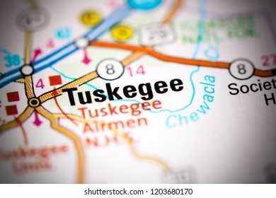 Tuskegee Alabama Usa On Map Stock Photo Edit Now 1203680170   Tuskegee Alabama Usa On Map 260nw 1203680170 