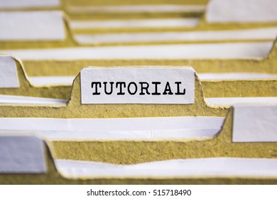 TUTORIAL word on card index paper