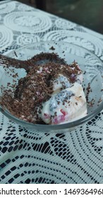 Tutti Fruity Icecream With Crushed Chocolate