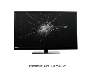 broken tv images stock photos vectors shutterstock on can you sell a broken flat screen tv