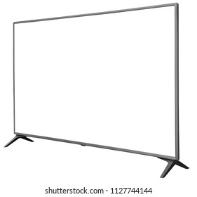 TV Display Screen Frame With White Backbackground