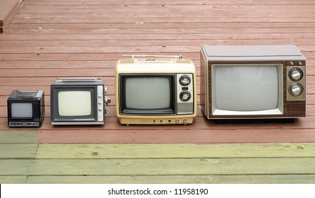 TV Family On An Old Deck