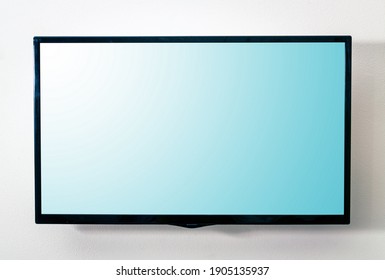 TV monitor closeup on the wall
