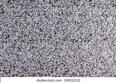 TV Noise From A Real Television