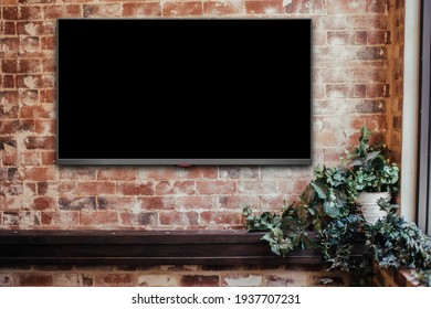 TV On A Vintage Background, Tv Design Can Be Changed Using Photoshop Etc. 