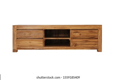 Tv Rack With Isolated White Background