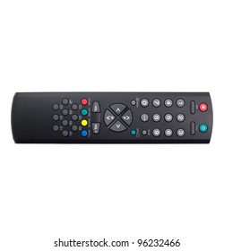 Tv Remote Control Black On White