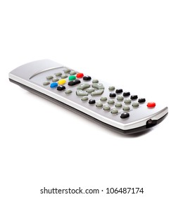 TV Remote Control Isolated On White Background