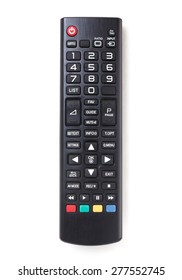 TV Remote Control Isolated On White.