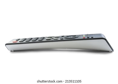 TV Remote Control Isolated Over White