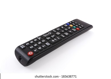 Tv Remote Control On White Background