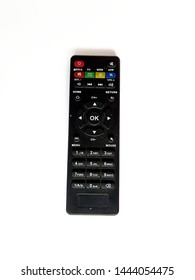 TV Remote Control Put On A White Background