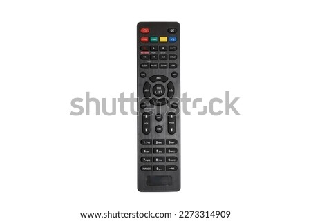 Tv remote controller, remote control device, isolated white background	