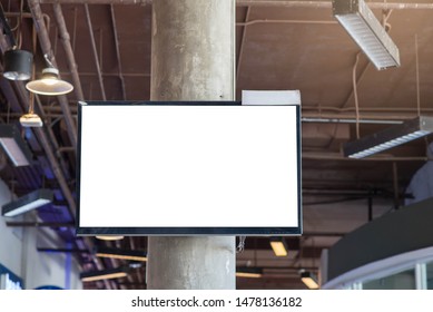 TV Screen In Elevator For Advertisement.